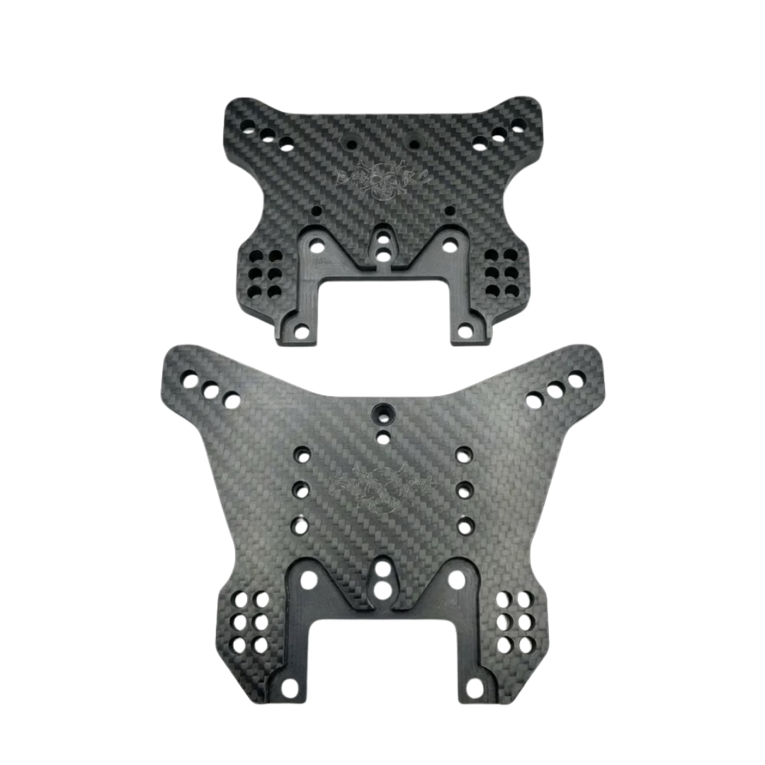 BoneHead RC MCD RR5 9mm Carbon Fibre Shock Towers (For Losi 5ive-T Shocks)