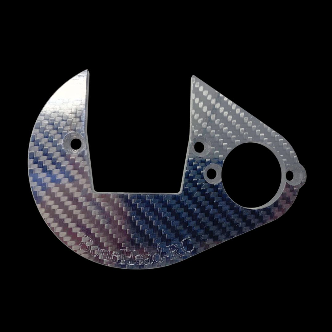 BONEHEAD RC BAJA Carbon Fibre 4mm Gear Back Plate