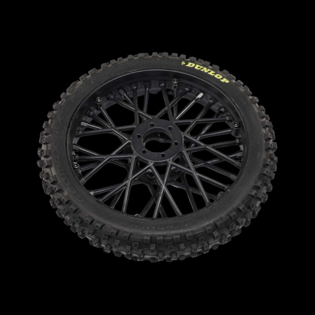 Dunlop MX53 Front Tire Mounted, Black: Promoto-MXZ-LOS46004