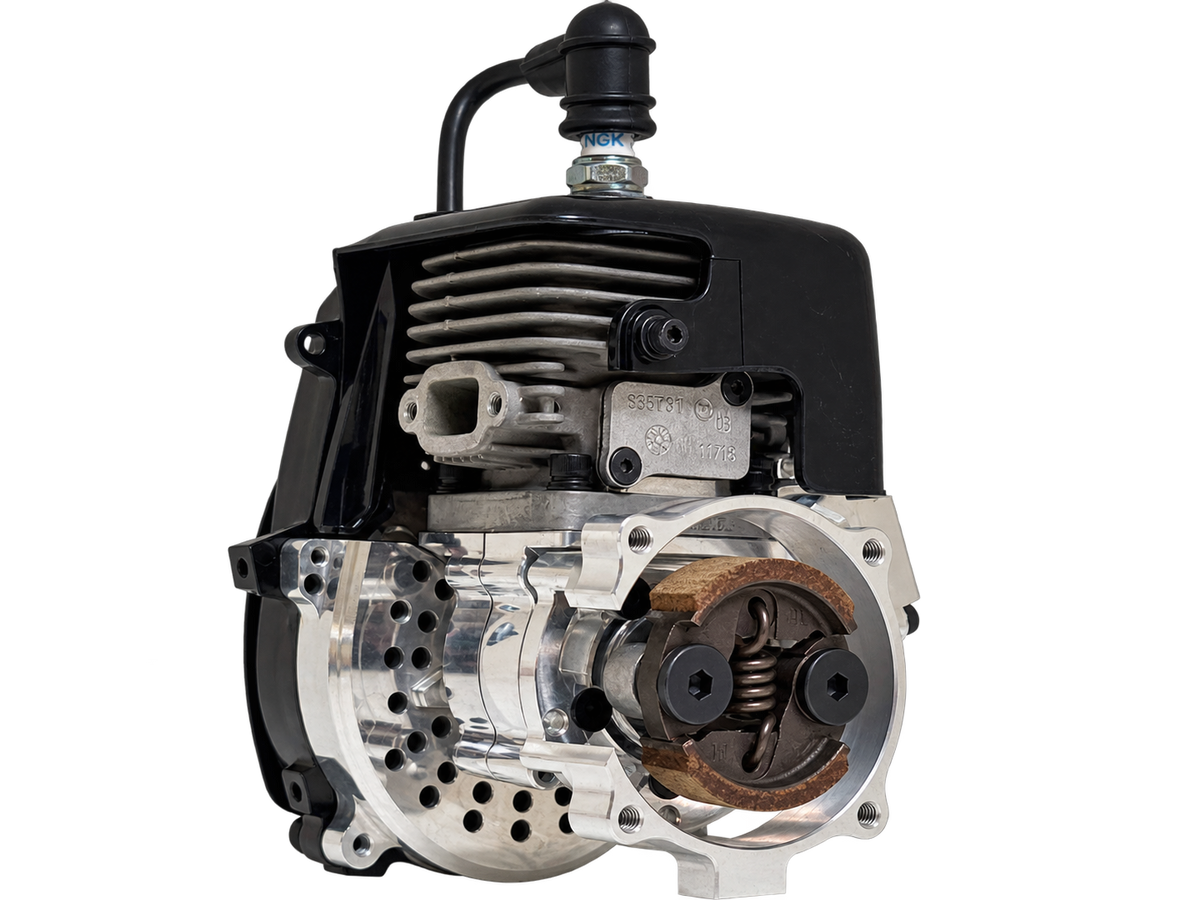 HPRC Billet Reed Case 38cc Race Ported Fujiwara Engine