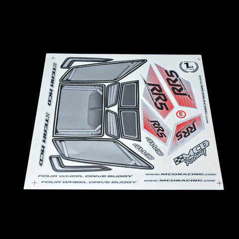 MCD RR5 CF Body Shell Decal Set - 500203P