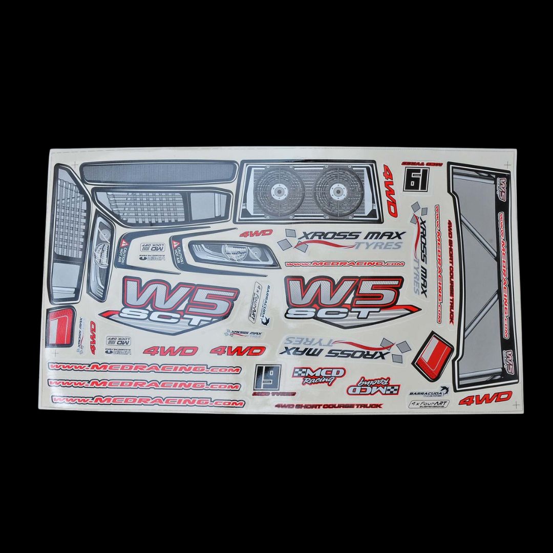 MCD W5 Body Shell Decal Set - 502501P