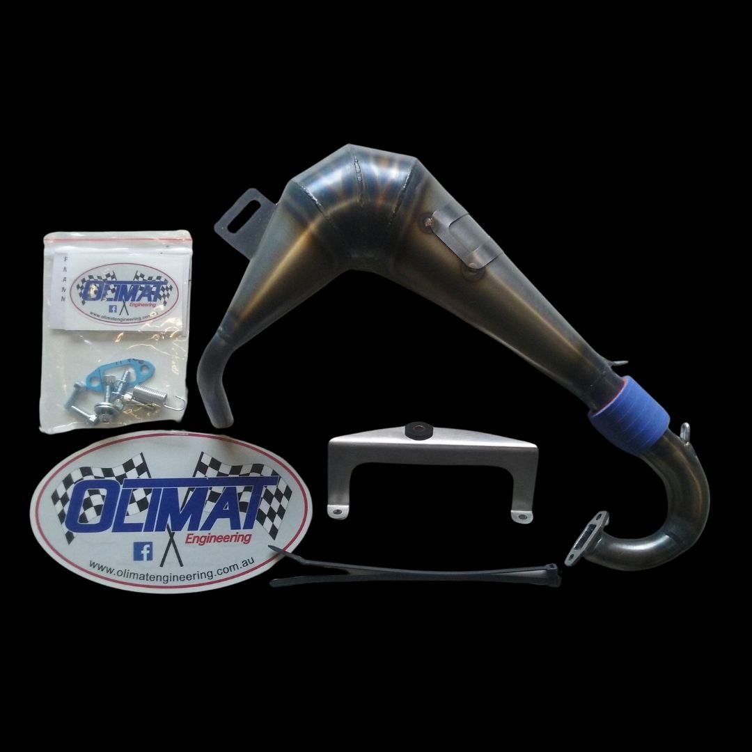 OLIMAT 34cc+ BAJA SX5/TSK-B Cage Exhaust Pipe - Unsilenced