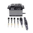 Servo motor with additional components on a white background