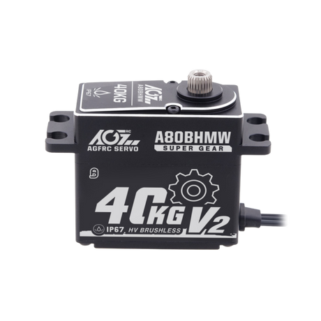 4Gkg RC servo with 'A80BHMW' model number on a white background