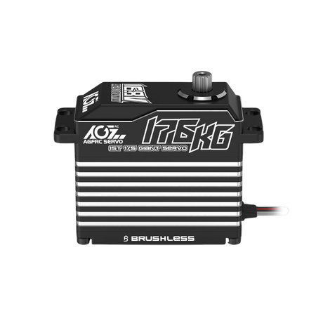 AGF brushless servo on a white background