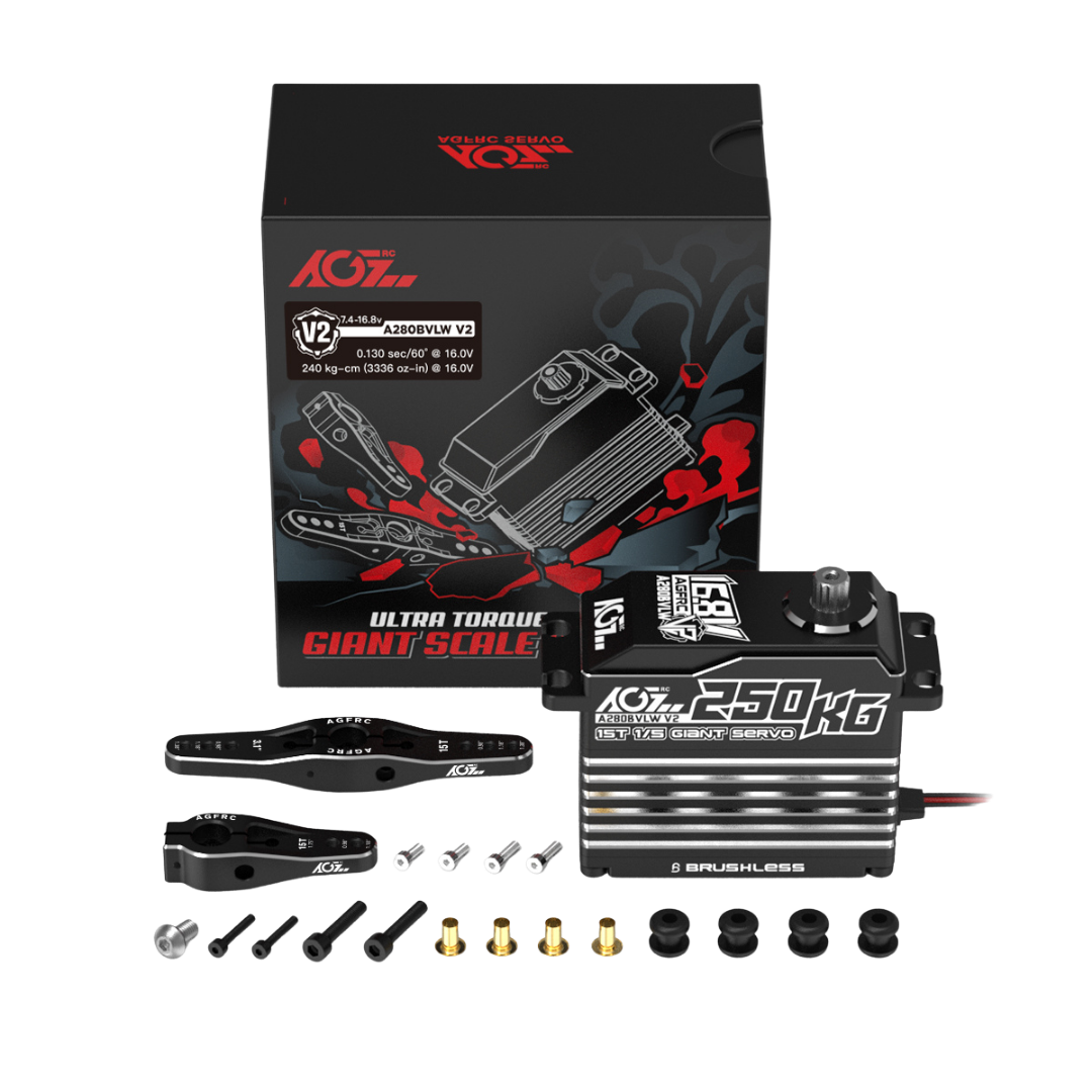 AGFRC Brushless 250KG Billet Servo A280BVLW V2