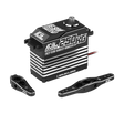 AGFRC K250KG brushless servo motor shown with two black metal arms on a solid white background.