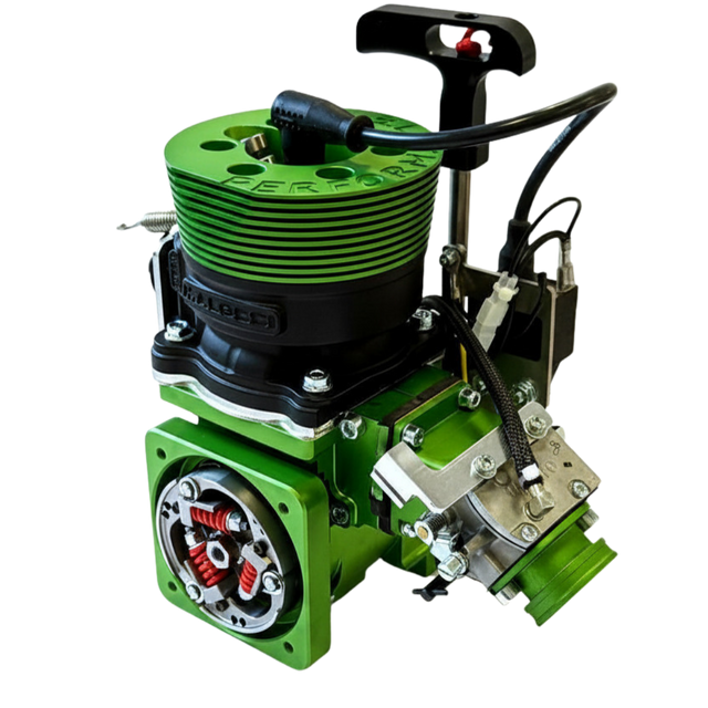 ALX 71 Performante engine kit in green anodised finish for Primal Raminator MT