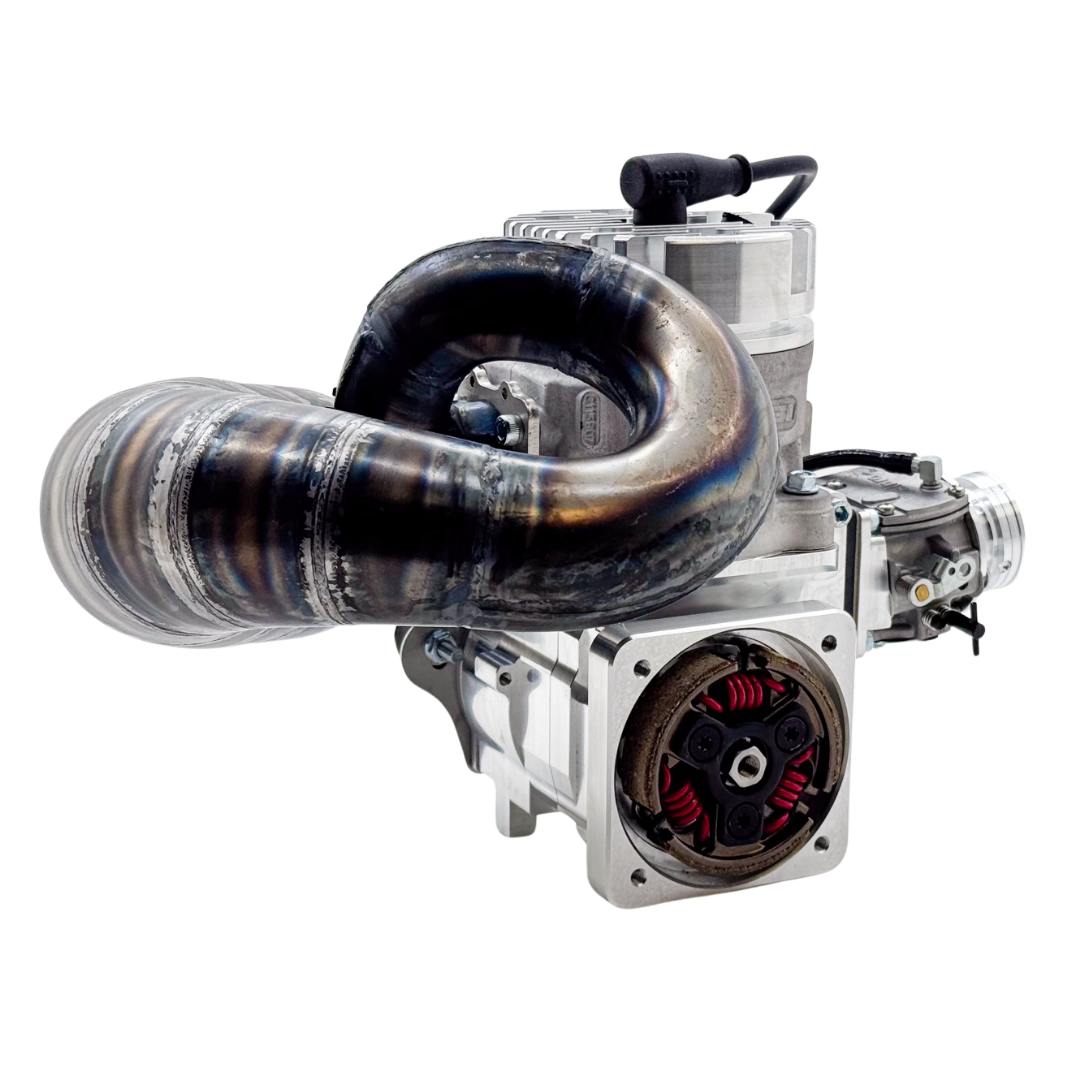 ALX 85cc Malossi GSR46 GoPed engine kit shown from the clutch side