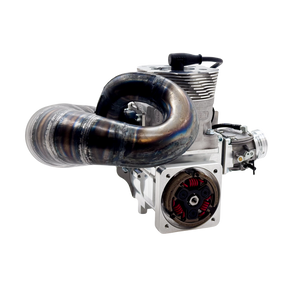 ALX Brutale 96cc Malossi GSR46 GoPed engine kit showing the exhaust pipe loop