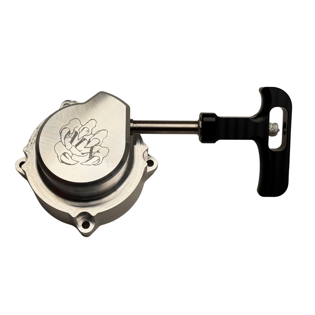 ALX complete replacement pull starter for Twin 80-100cc engines, front view