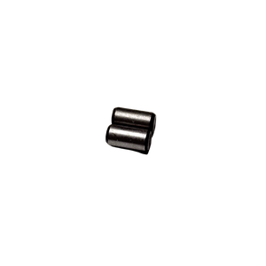 ALX crank case dowel set, 2 pieces, raw silver steel dowel pins shown at an angle