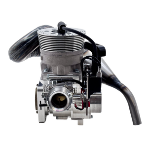 Front view of ALX Performante 71cc Malossi GSR46 GoPed engine kit showing carburettor intake