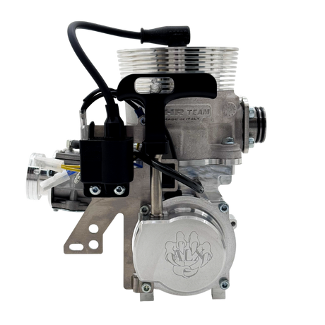 Engine component with visible branding on a white background