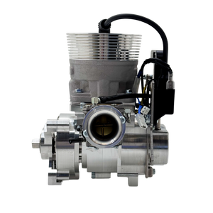 Mechanical engine component on a white background