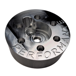 Metallic head shell with 'PERFORMANTE' engraving on a white background