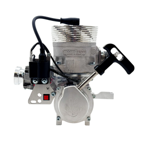 Engine block with visible branding on a white background