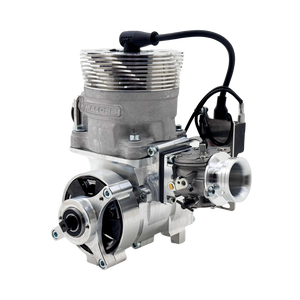 Engine block with various components on a white background
