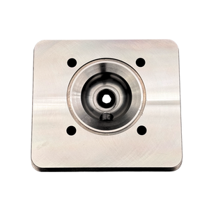 Metal mechanical component on a white background