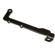 Black metal bracket on a white background
