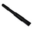 Black metal gear shaft on a white background