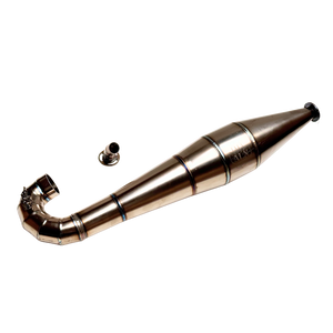 Side profile of the ALX Titanium Big Bore V2 exhaust for HPI Baja
