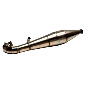 ALX Big Bore V2 side pipe fully assembled with header pipe attached