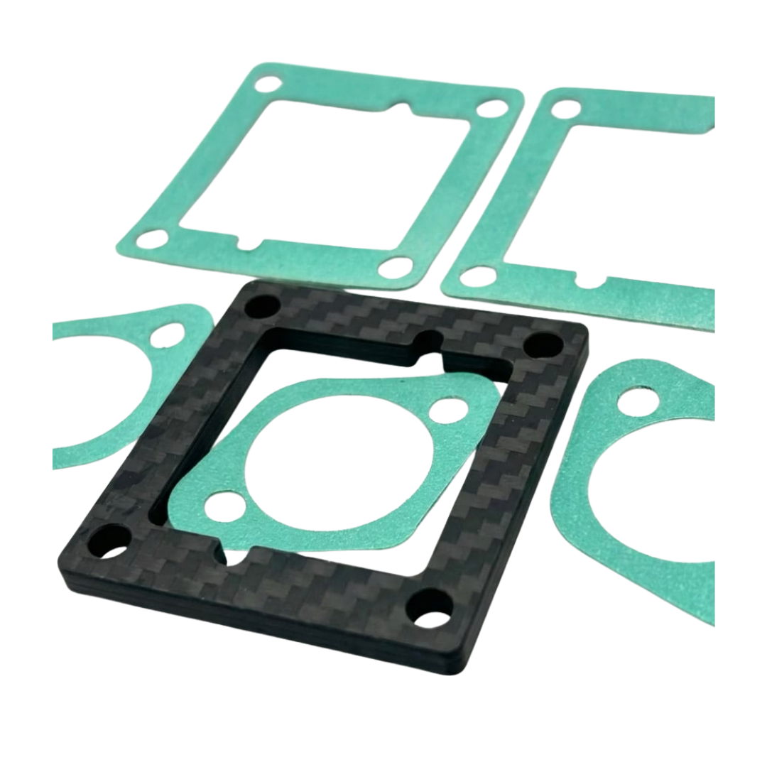 Bonehead RC Carbon Reed Spacer Kit for Taylor Big Bore Engine [+600 RPM Under Load]
