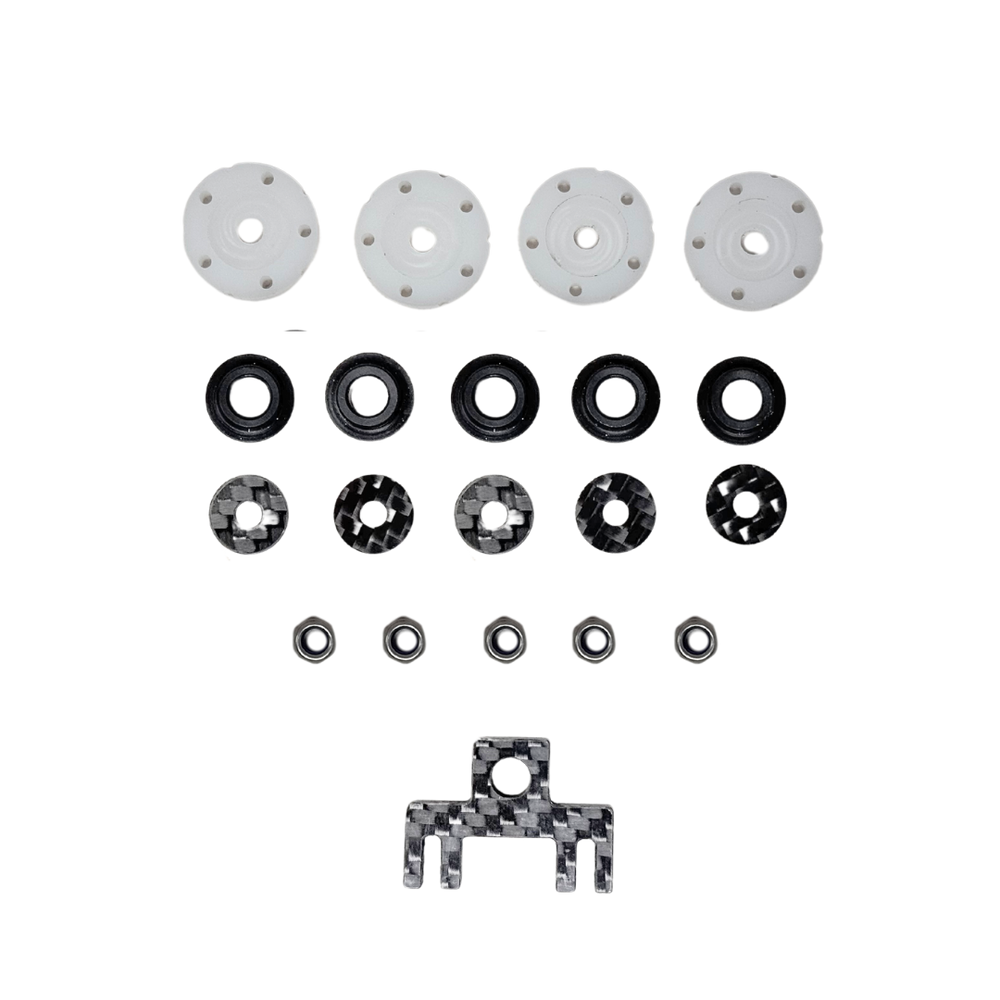 BONEHEAD MCD Upgraded Shock Piston/Guide set (5 Holes)