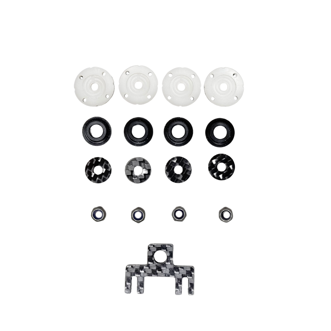 BONEHEAD MCD Upgraded Shock Piston/Guide set (4 Holes)