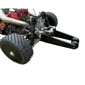 BoneHead RC Twin Wheel Conversion Kit for BoneHead Adjustable Wheelie Bars