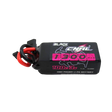 Black and pink high-power Li-Po battery with visible branding on a white background