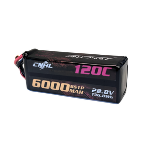 CNHL Racing Series LiHV 6000mAh 22.8V 6S Lipo Battery 120C with XT60 Plug