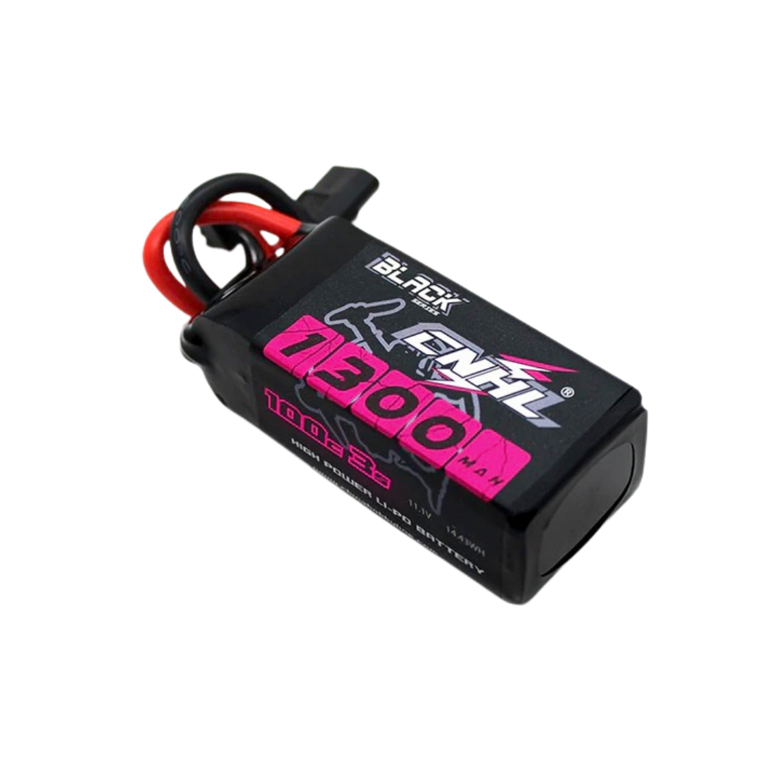 Black and pink battery pack with 'Black' branding on a white background