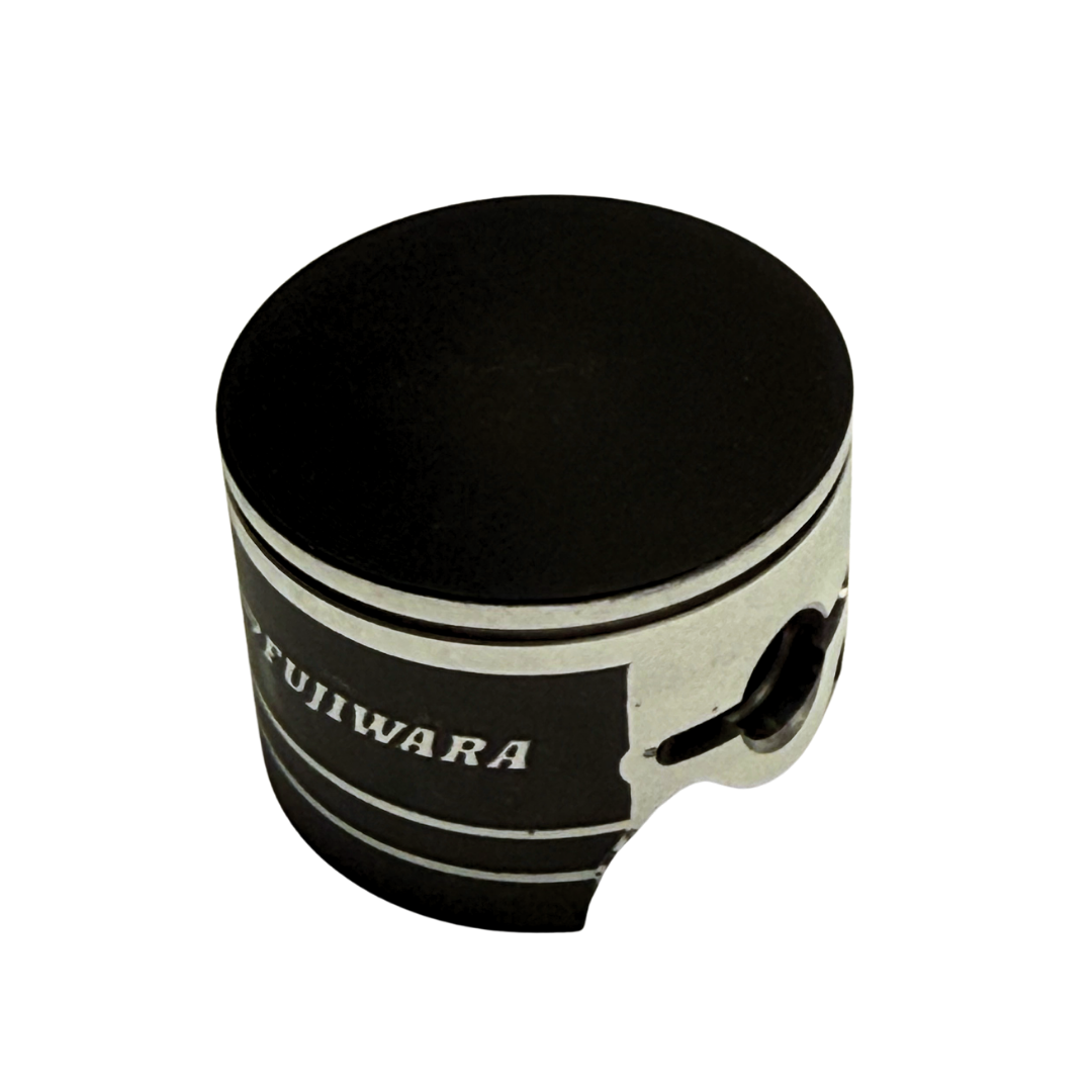 Piston with 'Fujiwara' branding on a white background