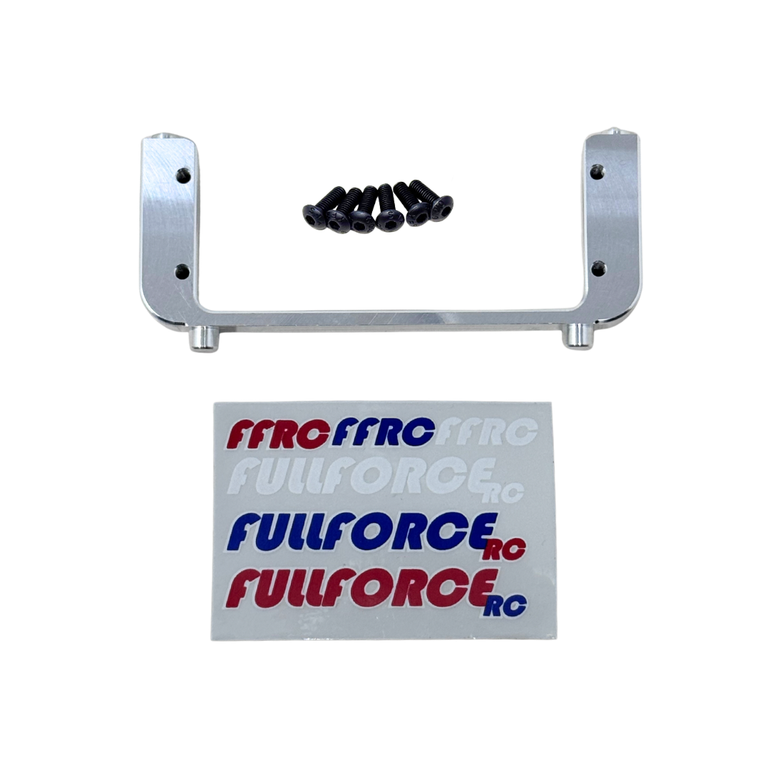 Metal bracket with screws and Fullforce RC branding on a white background