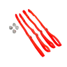 orange straps with metal hardware on a white background