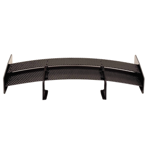 Carbon fiber car wing on a white background