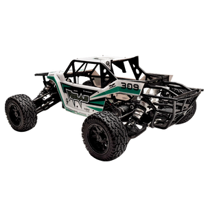 Model of a remote control car on a white background