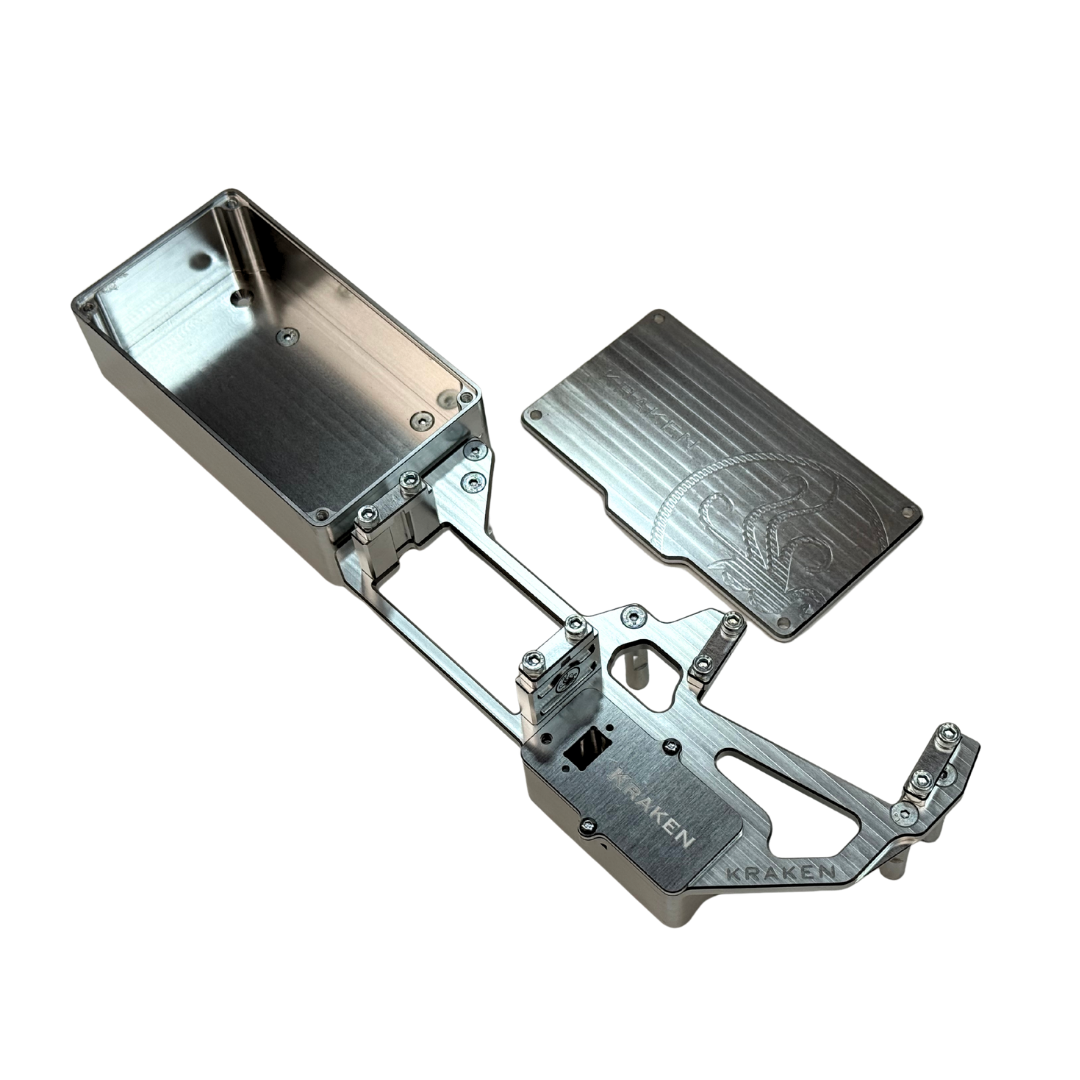 Metallic device with a cover on a white background