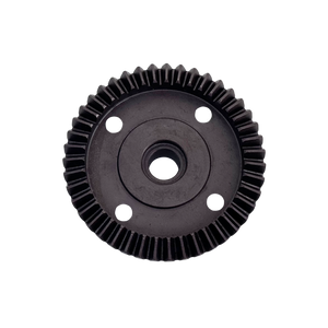 Black gear on a white background
