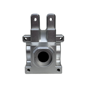 Metal mechanical component on a white background