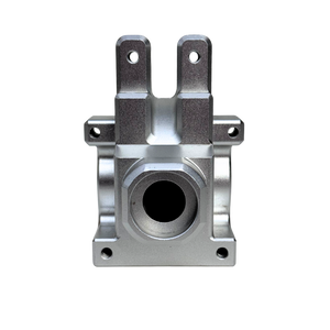 Metal mechanical component on a white background
