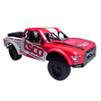 Red and white off-road truck model with 'TSCO Racing' branding on a white background