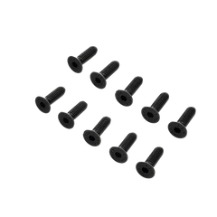 Losi Flat Head Screws, M6 x 20mm STL (10) [LOS-3932]