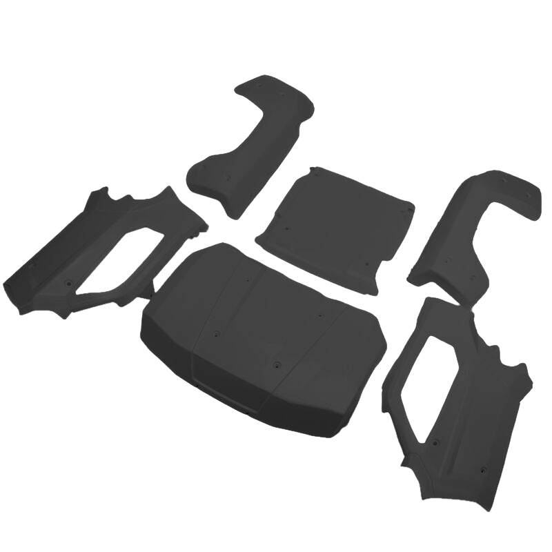 Losi Body Set, Complete, Black: 5IVE-T 3.0 [LOS-4000]