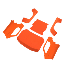 Losi Body Set Complete, Flourescent Orange: 5IVE-T 3.0 [LOS-4002]