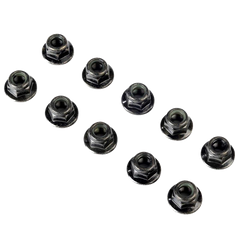 Losi Flanged Nylock Nut, M6 STL (10) [LOS-4030]
