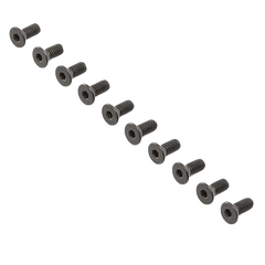 Losi Flat Head Screws, M4 x 10mm STL (10) [LOS-4031]